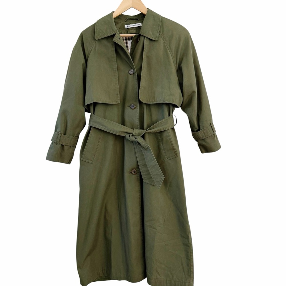 Olive Green Trench Coat